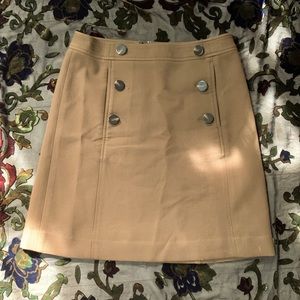 Ann Taylor Brown Button Skirt